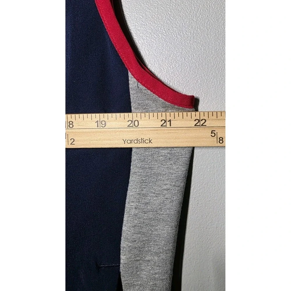 Polo‎ Ralph Lauren Sz Large Blue Gray Vest Team USA French Terry Cotton Full Zip